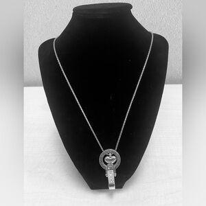Brighton Heart ID Lanyard Badge Clip Necklace 35”